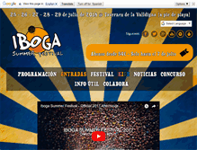 Tablet Screenshot of ibogasummerfestival.com